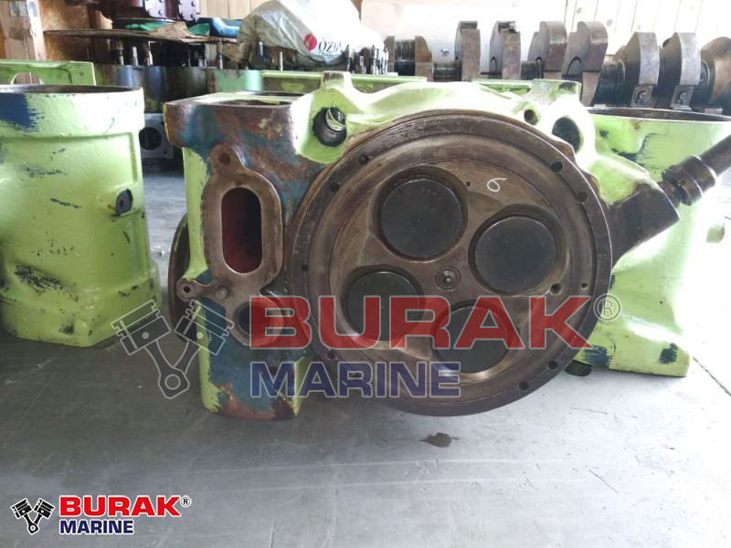 MAN B&W 27/38 Cylinder Head and Spare Parts From Stock For Sale